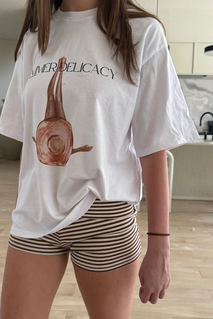 Tan Oversized Tee