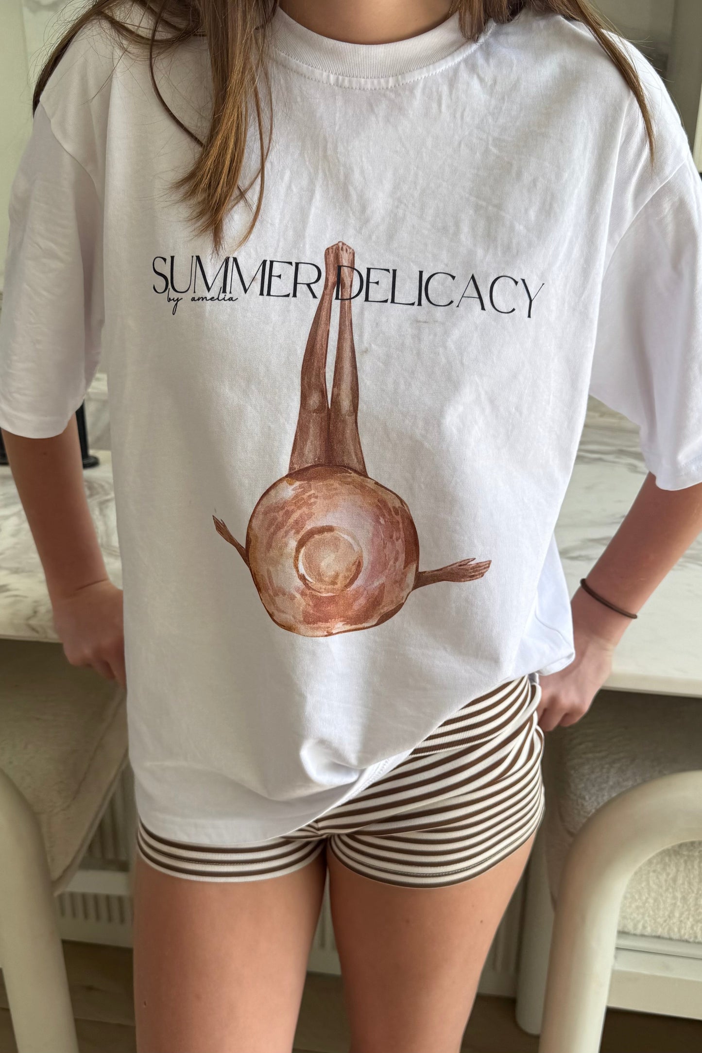 Tan Oversized Tee
