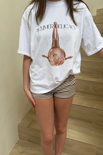 Tan Oversized Tee